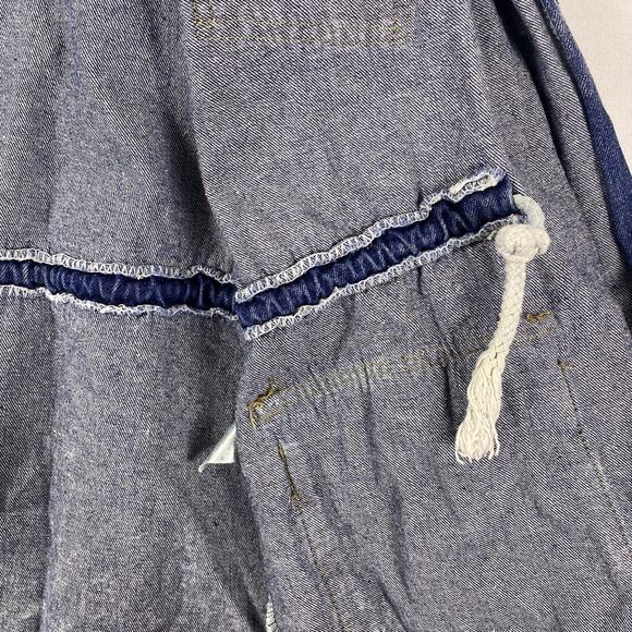 Vintage 90s Hooded Denim Jacket M/L | Stonewash Snap Front Festival Jacket Layer - Picture 10 of 16